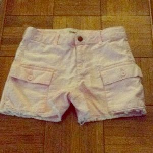 Pink jean shorts